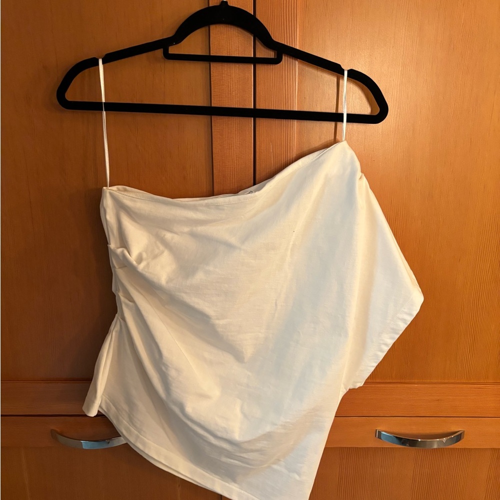 Banana Republic Herminia White One Shoulder Top - Size M